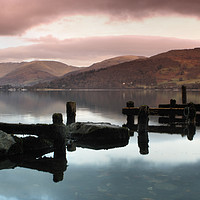 Buy canvas prints of JETTY AT LAKE WINDERMERE by SIMON STAPLEY