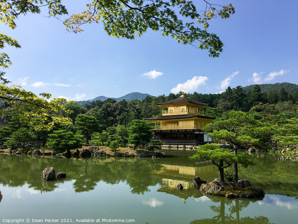 Kinkaku-ji - Golden Temple of Kyoto Picture Board by Dean Packer