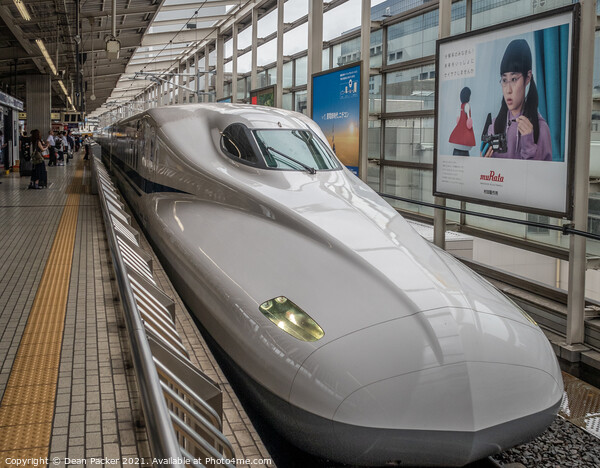 Shinkansen Bullet Train in Japan Picture Board by Dean Packer