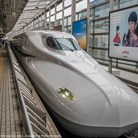 Buy canvas prints of Shinkansen Bullet Train in Japan by Dean Packer