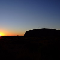 Buy canvas prints of Sunrise at Uluru, Australia by Christopher Stores