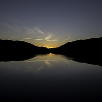 Buy canvas prints of Sunrise over lake at Snowdon, Snowdonia by Christopher Stores