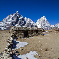 Buy canvas prints of Yak Herders hut Nepal by Christopher Stores