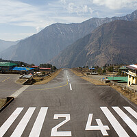 Buy canvas prints of Tenzing - Hillary Airport, Lukla, Nepal by Christopher Stores