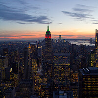 Buy canvas prints of New York at sunset. by Christopher Stores