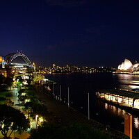Buy canvas prints of Sydney at night by Christopher Stores