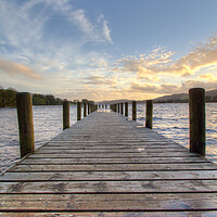 Buy canvas prints of Pier at Coniston  by Christopher Stores