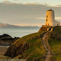 Buy canvas prints of Majestic Twr Mawr Lighthouse by Clive Ingram