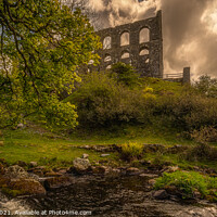 Buy canvas prints of Yns Y Pandy Slate Mill by Clive Ingram
