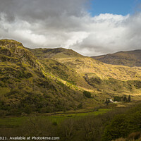 Buy canvas prints of Majestic Welsh Mountain Scene by Clive Ingram