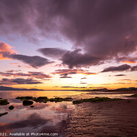 Buy canvas prints of Magnificent Scottish sunset by Clive Ingram