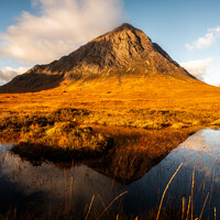 Buy canvas prints of Buachaille reflection by Clive Ingram