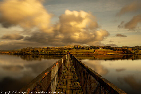 Bridge to Trawsfyndd Picture Board by Clive Ingram