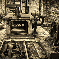 Buy canvas prints of Relics of the Welsh slate industry by Clive Ingram