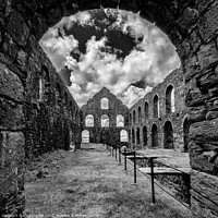 Buy canvas prints of The old slate factory by Clive Ingram