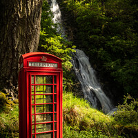 Buy canvas prints of Rustic Red Telephone Booth by Clive Ingram