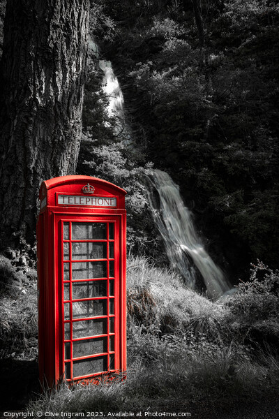 Enchanting Mull Phone Booth Picture Board by Clive Ingram