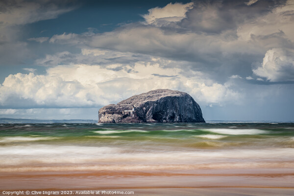 Bass Rock seascape Picture Board by Clive Ingram