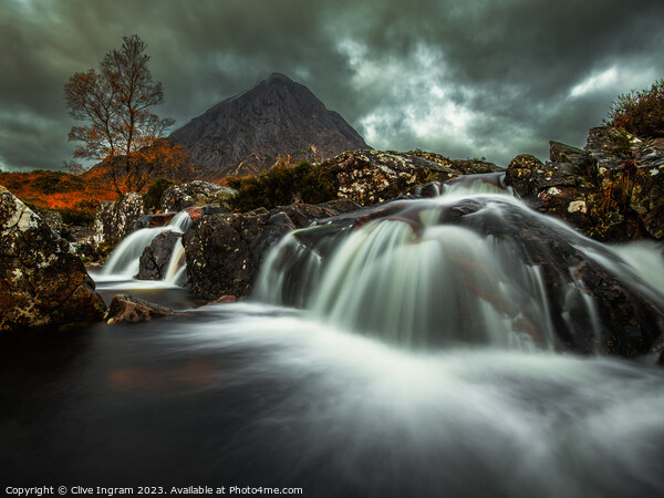 Drama of the Buachaille Picture Board by Clive Ingram