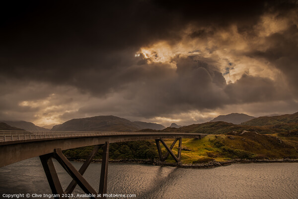 Drama of Kylesku Picture Board by Clive Ingram