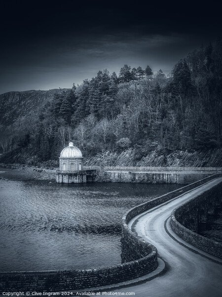 Pump House black and white Picture Board by Clive Ingram
