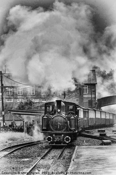 Nostalgic Steam Train in Welsh Rain Picture Board by Clive Ingram