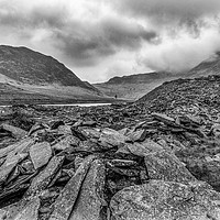 Buy canvas prints of Majestic View of Cwmorthin Quarry by Clive Ingram