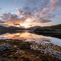 Buy canvas prints of Majestic Sunrise over Loch Glendhu by Clive Ingram