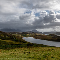 Buy canvas prints of Assynt view of loch and mountains by Clive Ingram