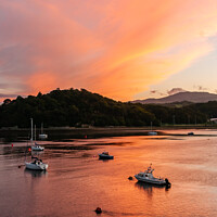 Buy canvas prints of Majestic Welsh Sunset by Clive Ingram