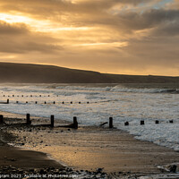 Buy canvas prints of Barmouth winter dawn by Clive Ingram