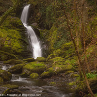 Buy canvas prints of Dolgoch Waterfall in Wales by Clive Ingram