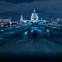 Buy canvas prints of Millennium Bridge, London by Peter Boazman