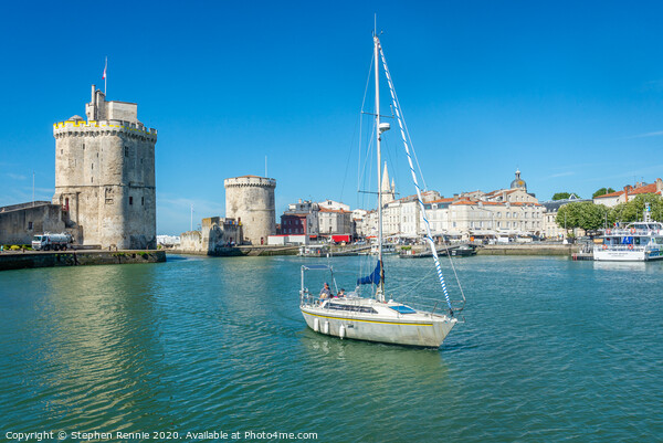 Yacht sailing at la Rochelle, France Picture Board by Stephen Rennie