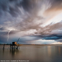 Buy canvas prints of Storm over Gironde Estuary by Stephen Rennie