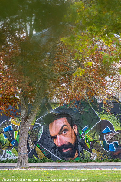 Urban art on a wall in La Rochelle Picture Board by Stephen Rennie