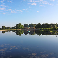 Buy canvas prints of Norwich Eaton Park Pond by Juha Agren