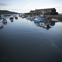 Buy canvas prints of Lyme Regis harbour by Amanda Hart