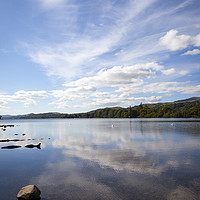 Buy canvas prints of Reflection, Coniston Water, Lake District by Amanda Hart
