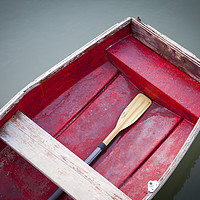 Buy canvas prints of Little Red Rowing Boat by Amanda Hart