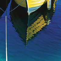 Buy canvas prints of Boat Reflection by Amanda Hart