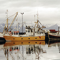 Buy canvas prints of Icelandic Fishing Boats by Amanda Hart