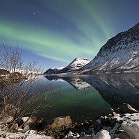 Buy canvas prints of Aurora Borealis Norway by Amanda Hart