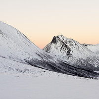 Buy canvas prints of Winter Sun over Norwegian mountains by Amanda Hart