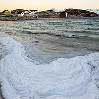 Buy canvas prints of Winter Sea Norway - Frozen waves by Amanda Hart