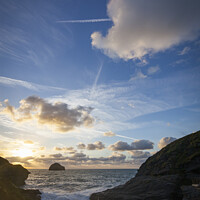 Buy canvas prints of Gull Rock at Trebarwith Strand, Cornwall by Amanda Hart