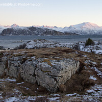 Buy canvas prints of Mountain range in Norway by Amanda Hart