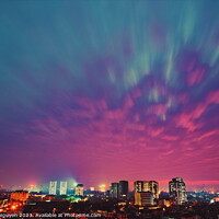Buy canvas prints of Twightlight with pink cloud by Thang Nguyen