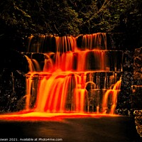 Buy canvas prints of Waterfall of fire by simon cowan