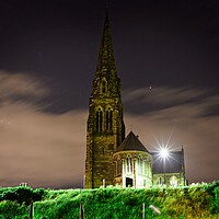 Buy canvas prints of St Georges church Tynemouth by simon cowan